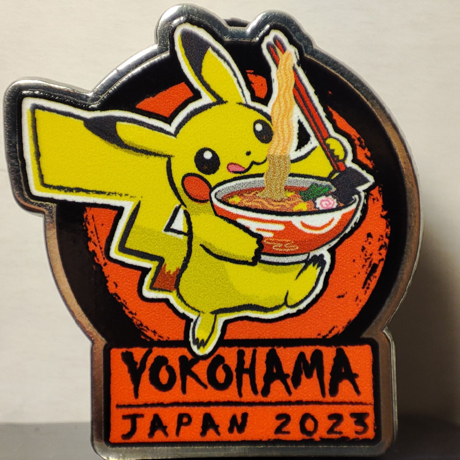Pokemon Tcg Yokohama Pikachu 2013 Enamel Pin Official Nintendo Japan Badge
